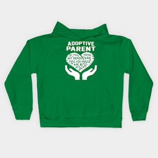 Father (2) Adoptive Parent Kids Hoodie